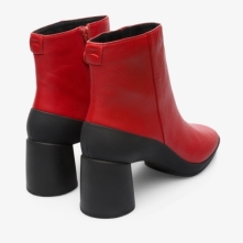 Camper Upright Ankle Boots Red - Womens Singapore LQMKJV-123